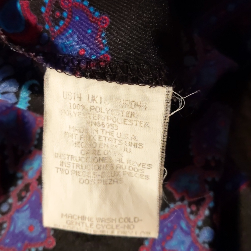 Leslie Fay Vintage Blouse Size 14 - Picture 6 of 7